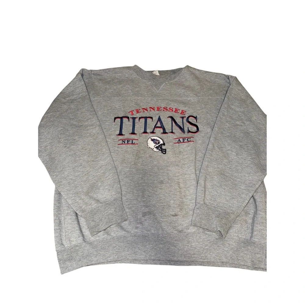 Vintage Tennessee Titans Lee Sport Embroidered NFL Crewneck Sweatshirt XL